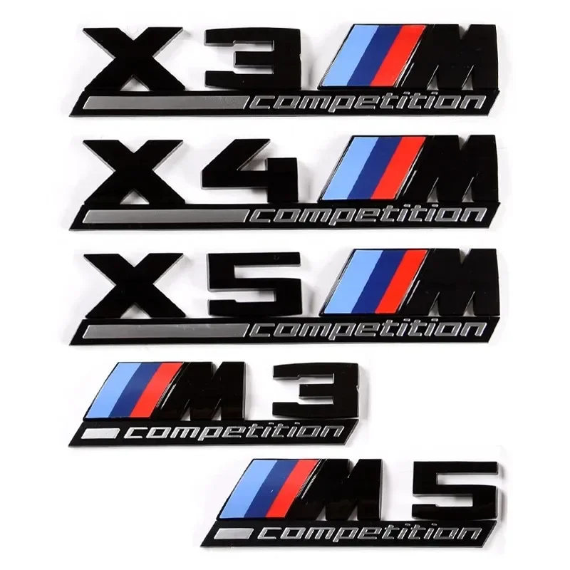 

Competition Edition 3D Rear Trunk Emblem Badge Sticker for BMW M1 M2 M3 M4 M5 M6 M7 X3M X4M X5m X6m Car Trunk Sticker