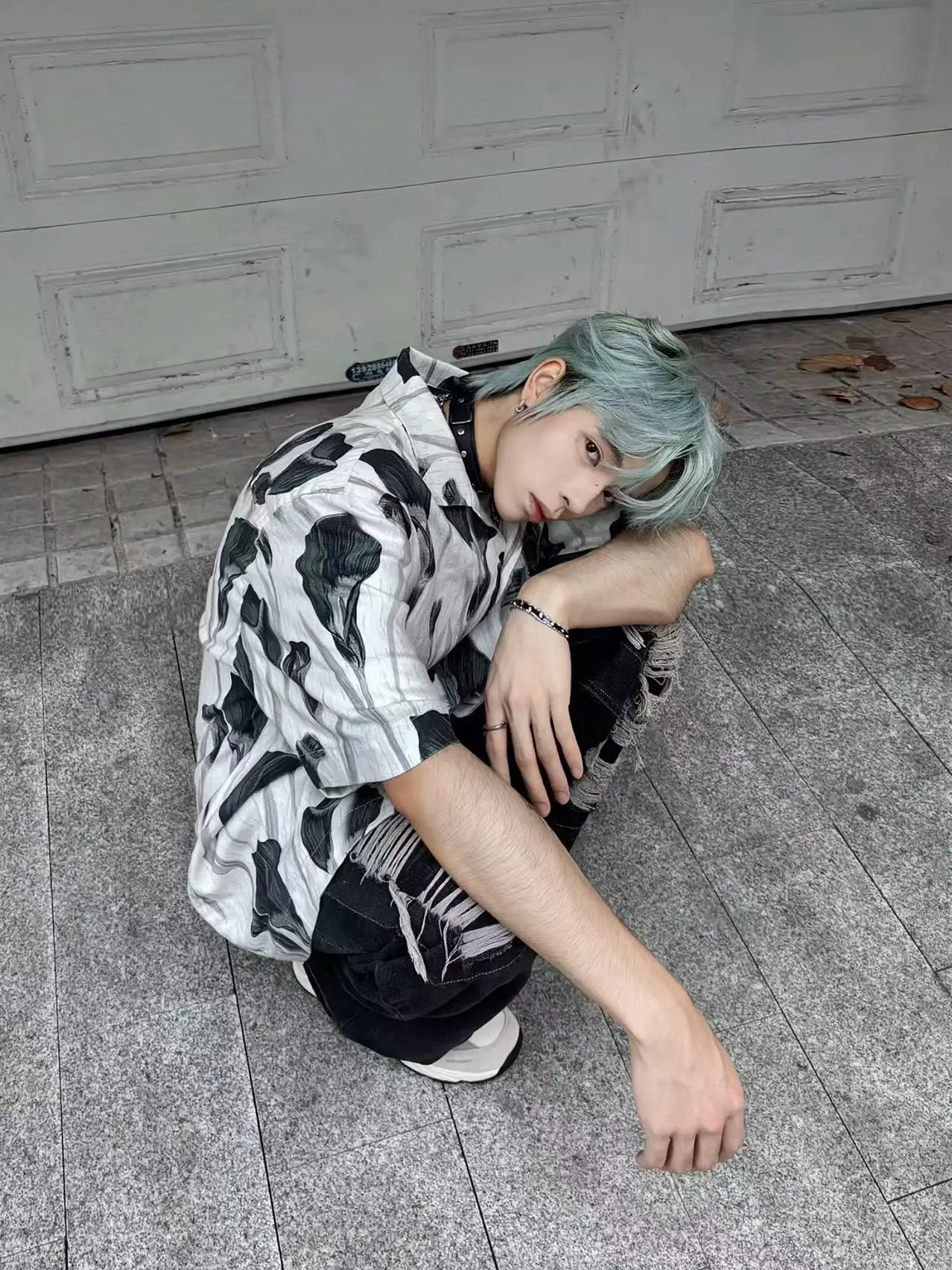 

American Retro Cuban Collar Hawaiian ort Sve Men's Summer Loose Haome Design Clenfit irt Thin Five Sve Length