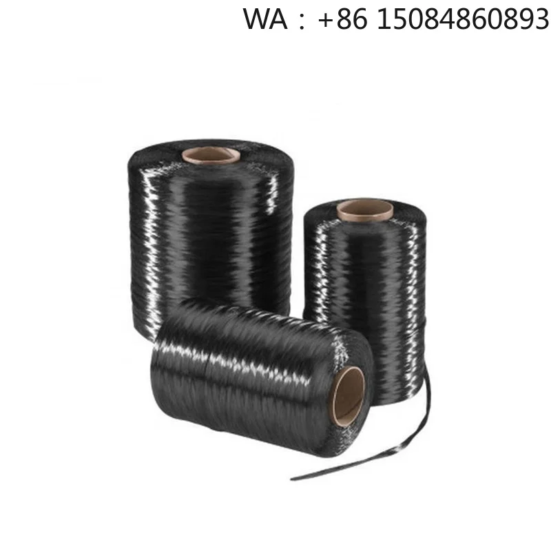 Fio de Filamento de Fibra de Carbono T300 T700 3k 6k 12k, Roving de Alta Resistência Enrolado em Bobina para Aplicações Industriais em Compósitos