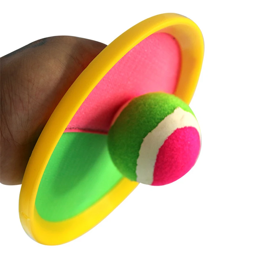 Sticky Rackets with Hard Ball Set Outdoor Toss and Catch Game for Family Backyard Camping Holiday Parties Fun Interactive JXB