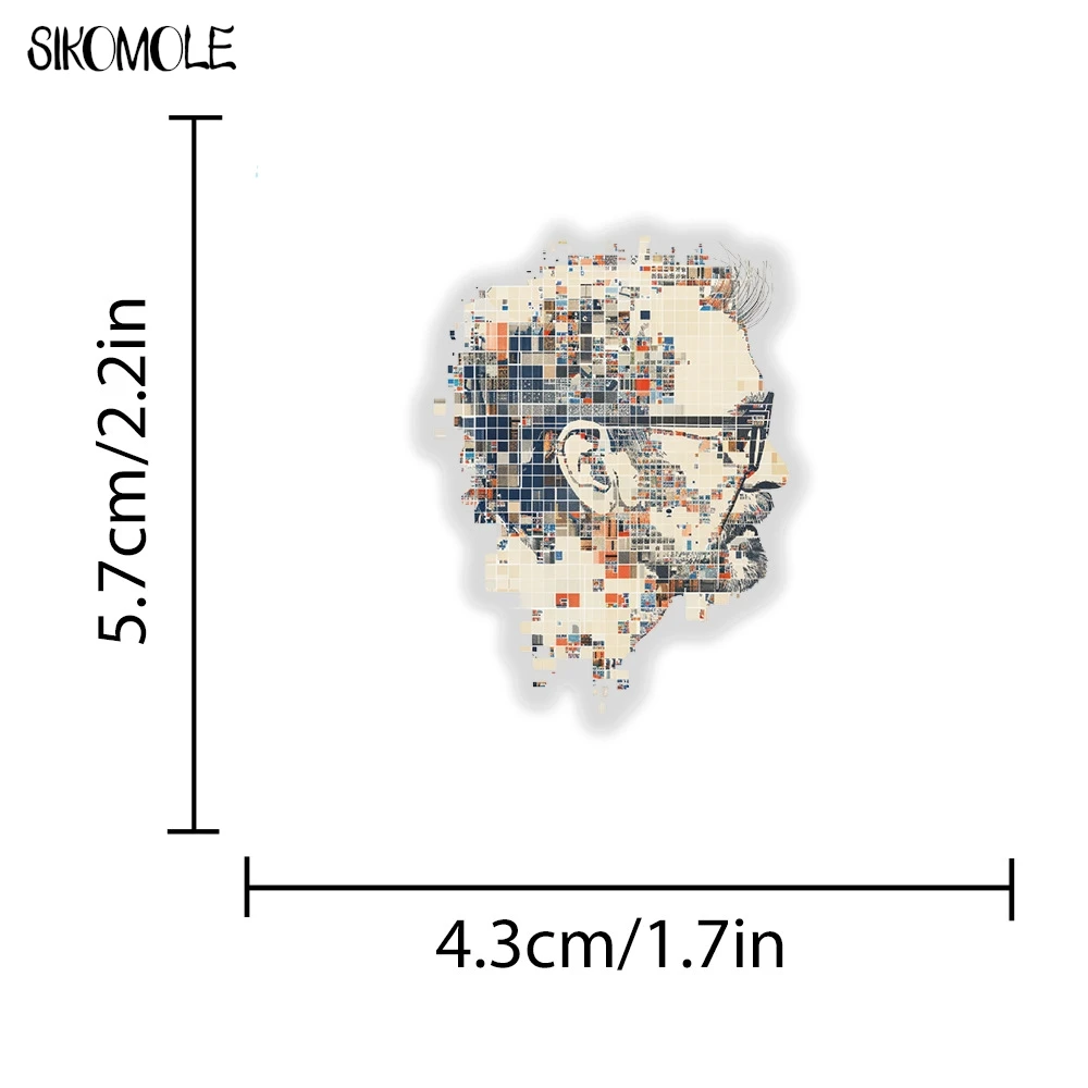 50PCS Art Photo Collage Portrait Transparent Sticker Book INS DIY Diary Decorative Accounts Laptop Skateboards Graffiti Stickers