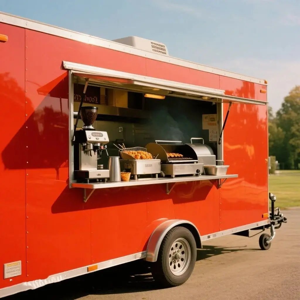 

Mobile Food Truck With Full Kitchen Pizza Coffee Van Hot Dog Vendor Taco Sushi Breakfast Kiosk Street Food Trailer