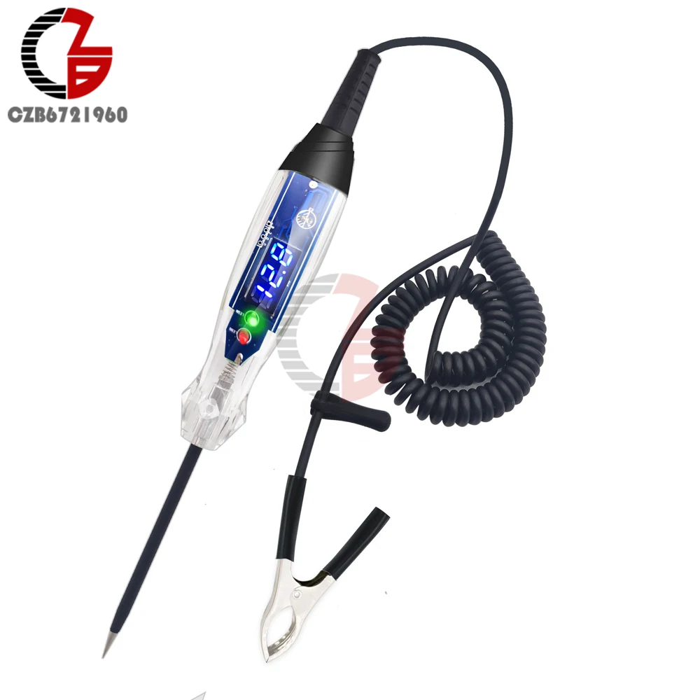 

DC 3-60V NS836 Car Truck Voltage Circuit Tester LED Digital Bidirectional Voltage Test Pen Portable Auto Fault Repair Detector