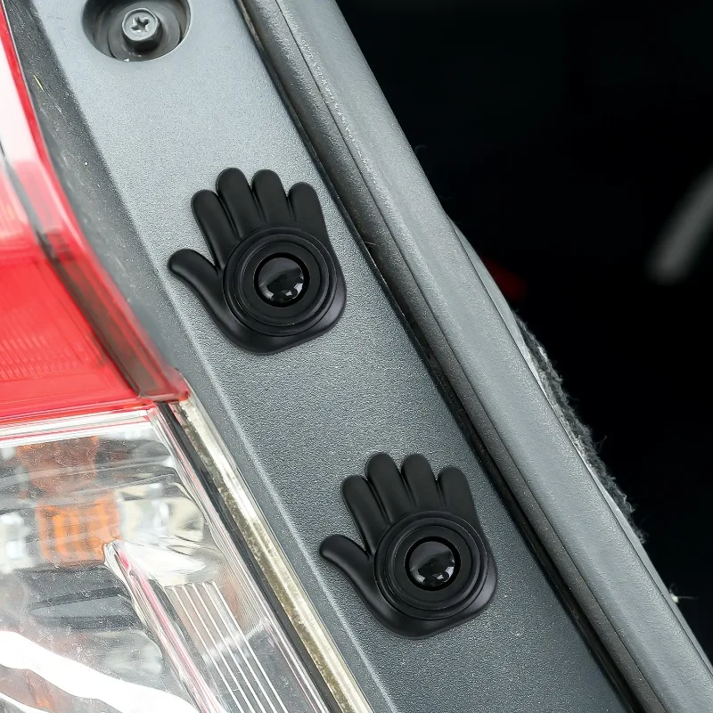 Protector anticolisión para puerta de coche, alfombrillas antiarañazos, almohadillas creativas de silicona con forma de palma, protector de borde de puerta adhesivo grueso