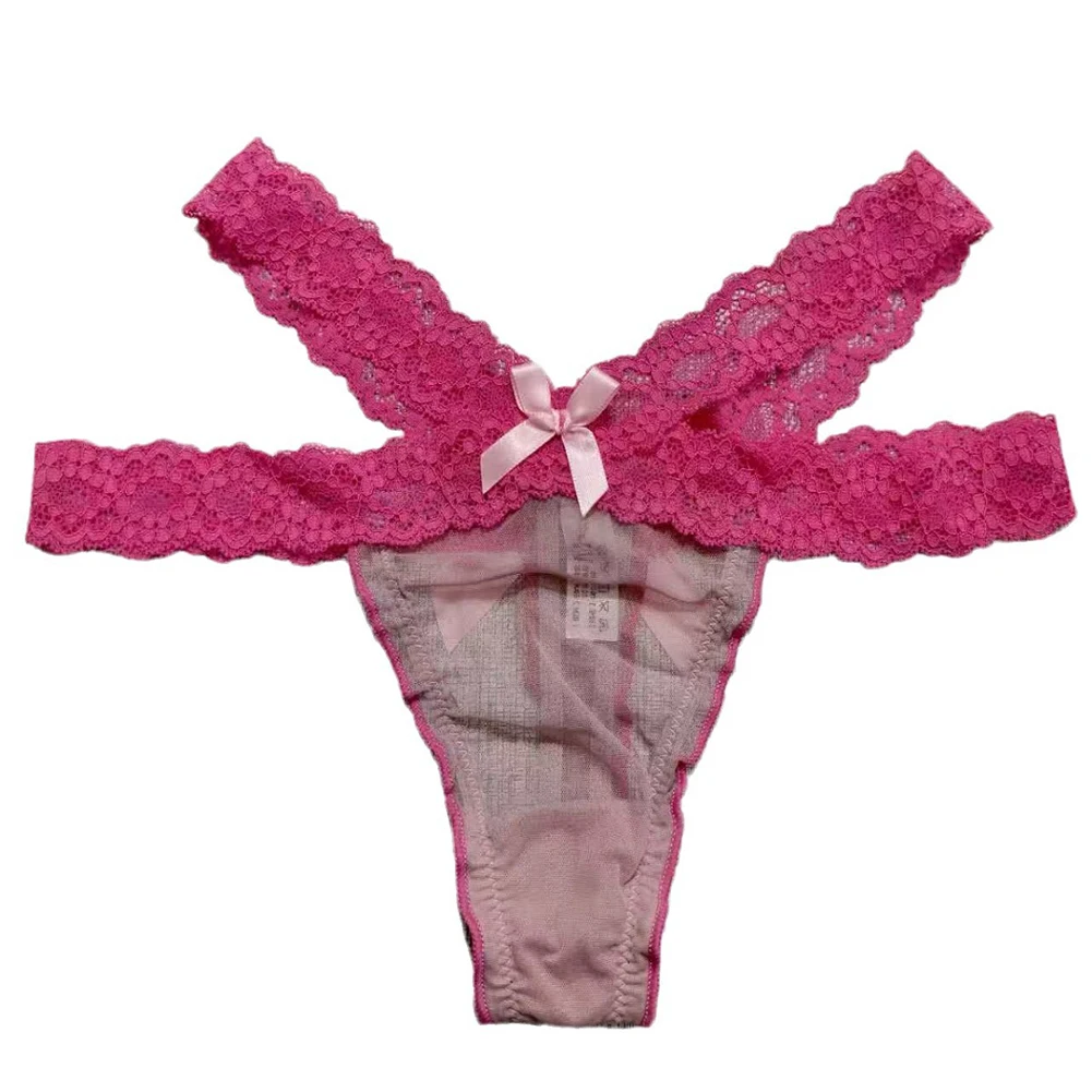 الإناث سراويل ثونغ عطلة المنزل اليومية عطلة بيكيني تنفس المثيرة ملخصات الدانتيل شبكة انظر من خلال سراويل #2