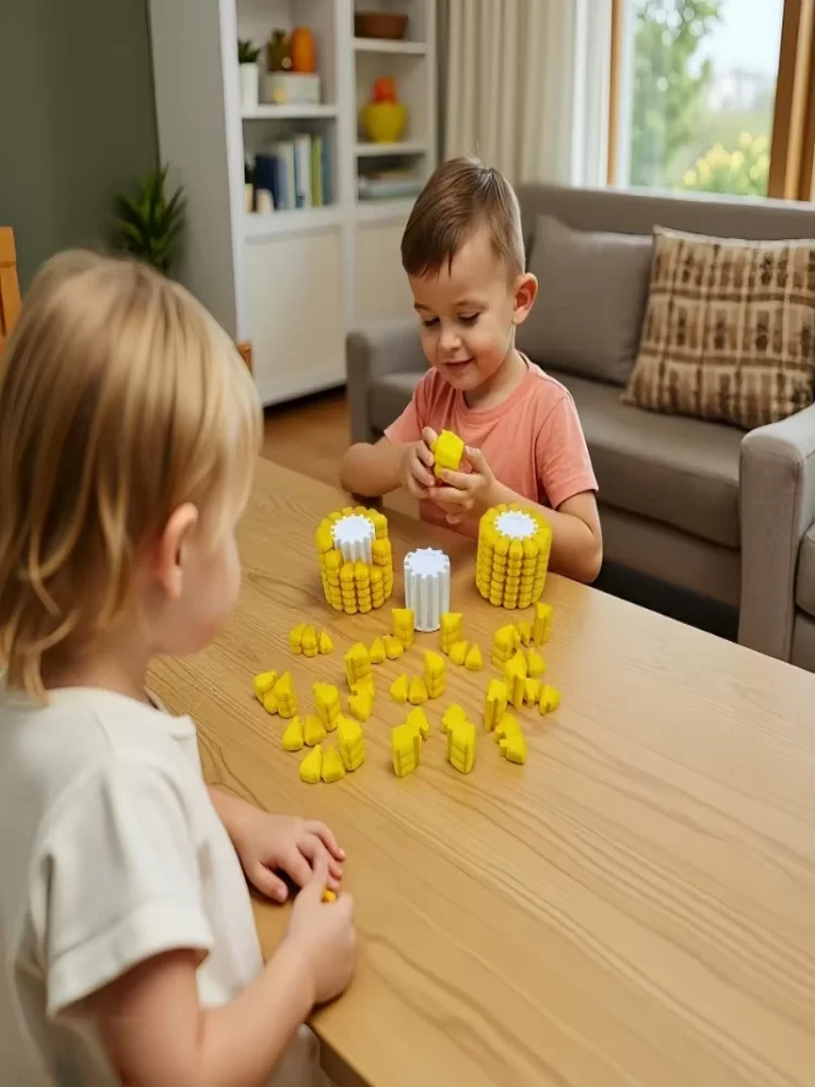 Cube magique de maïs imprimé en 3D pour enfants, jouets anti-Stress, Puzzle Tetris, originalité, jouets de développement pour brûler le cerveau