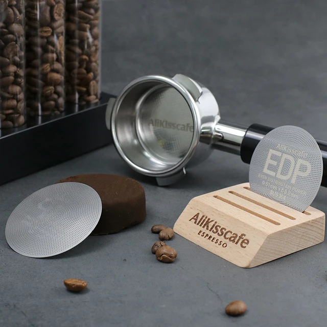 AliKisscafe Coffee Puck Screen 51mm 53.5mm 58.5mm 49.5mm 57.3mm Metal Filter 0.2mm Thickness Espresso Accessories Barista Tools 5 AliKisscafe Stainless Steel Coffee Puck Screen – Reusable Espresso Filter – view 5