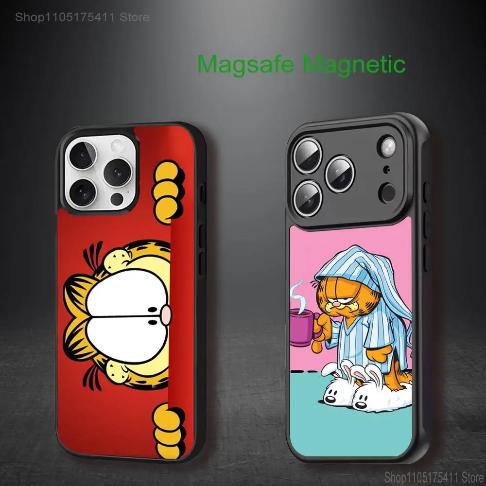 

Gluttonous G-GarfieldeES Phone Case For iPhone 17,16,15,14,13,12,11,Pro,Max,Plus,Mini,SE4,E Magnetic Magsafe Wireless Charging
