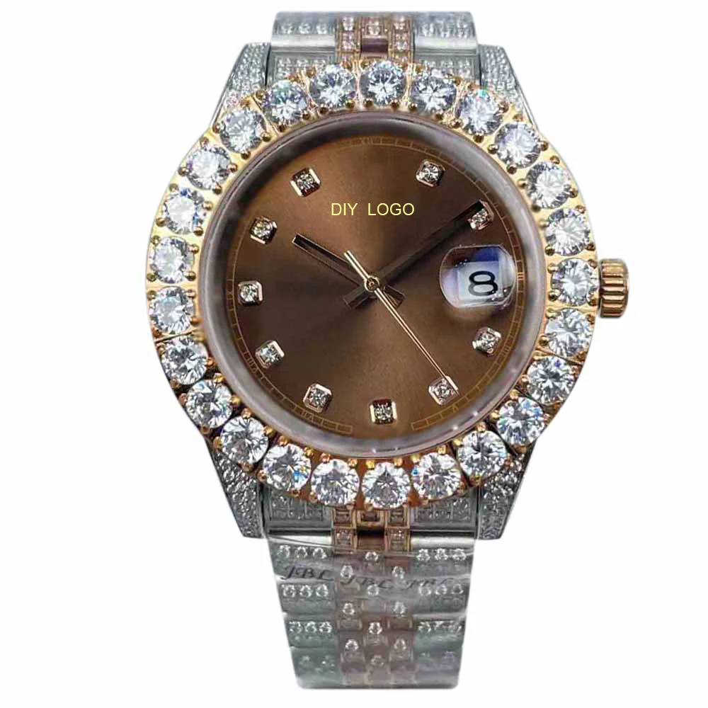 43 mm Opulent Men's Diamond Analog Watch – Perfect for Business and Casual Wear, Ideal Gifts for Men, unique gifts for men