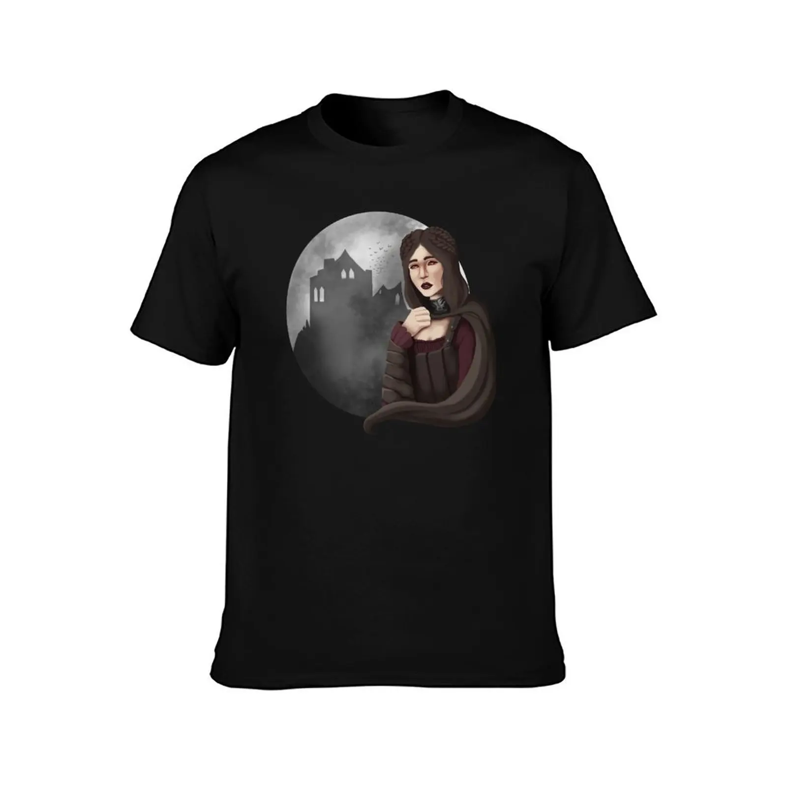 Serana Volkihar - Moonlight Daughter T-Shirt Regular Fit Plain Tee Shirt T-Shirt