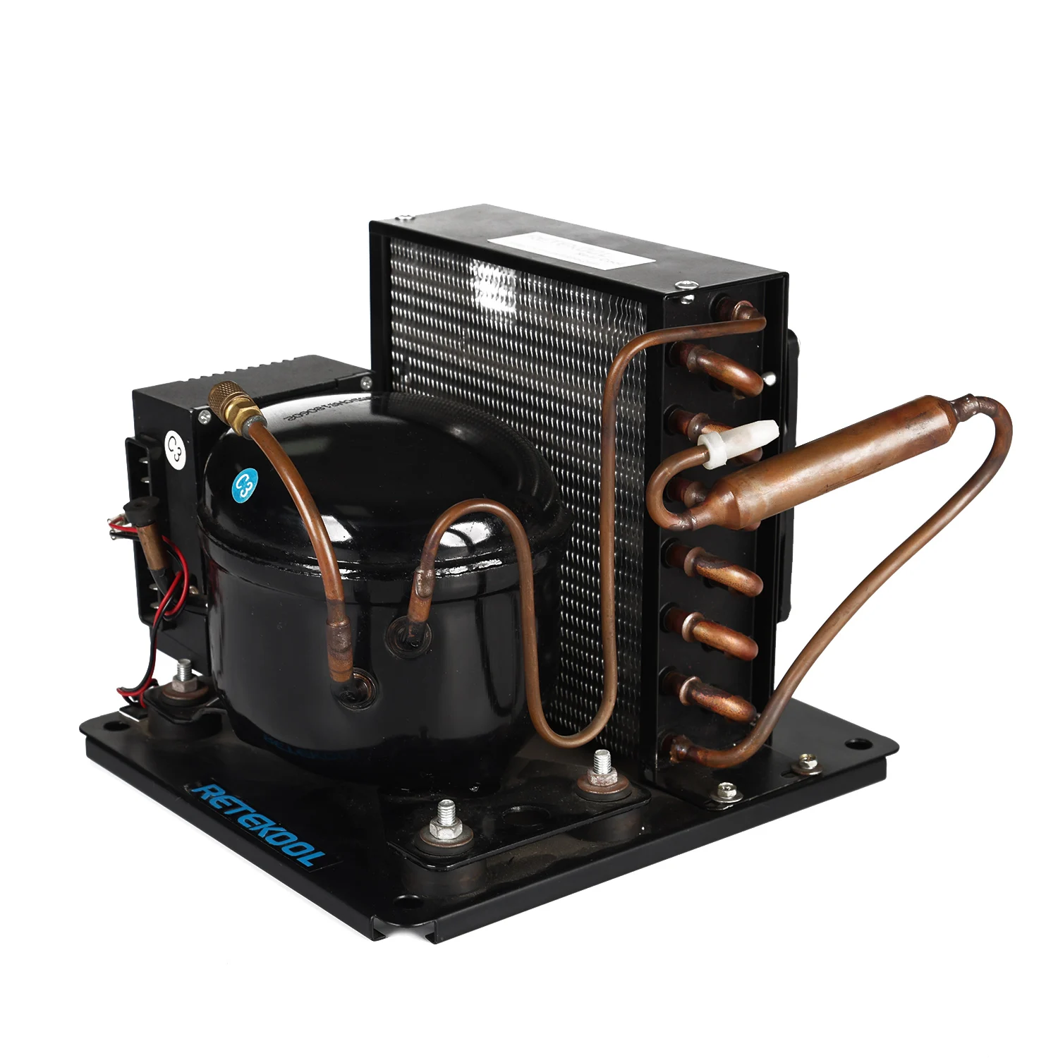 Retekool 1/3HP 1/5HP  R600 R290 R404 LBP Refrigeration Spare Parts Evaporator Compressor Condensing Unit Freezer Dryer Showcase