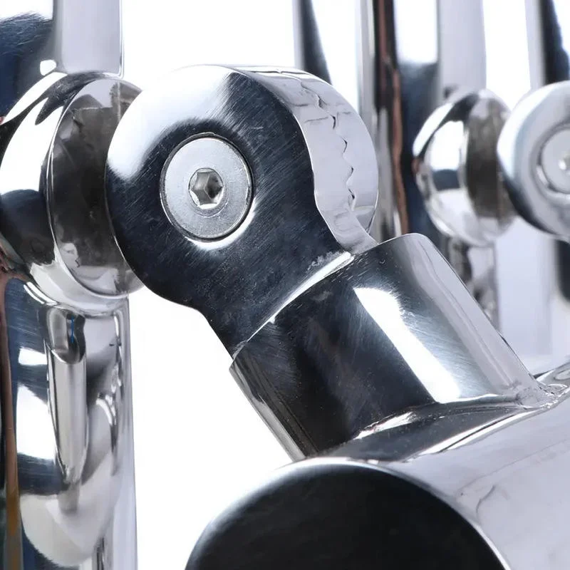 قابل للتعديل 26 مللي متر-32 مللي متر تركيبات القوارب متعددة أنبوب مصقول 304/316 الفولاذ المقاوم للصدأ يخت الصيد رود قوس #4