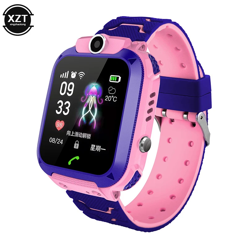 Nuovo orologio intelligente per bambini impermeabile Q12 Sim Card LBS Location Tracker Chat vocale torcia orologio per smartphone per bambini reloj