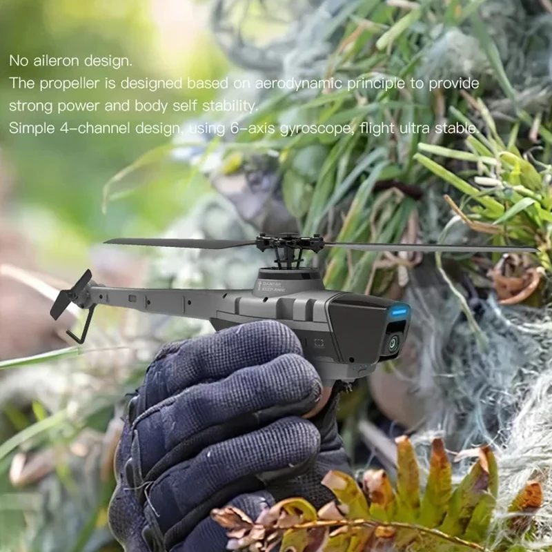 RC ERA C128 RTF RC Hubschrauber mit Kamera 720P Optischer Fluss 6-Achsen-Gyro stabilisiertes professionelles 4-Kanal-Fernbedienungs-Aicraft