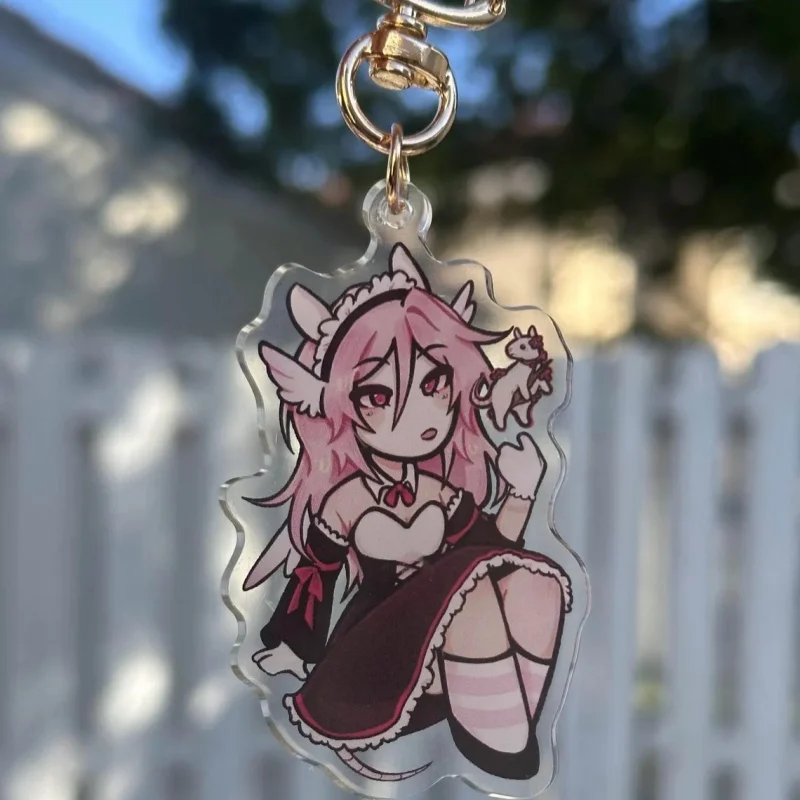 Game Content SMP Character Keyring, Double Side Print Acrylic Charm, Backpack Ornament Gift for Otaku Collectors