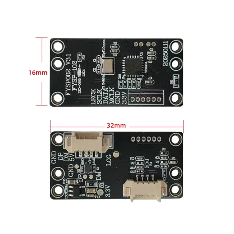 USB Pickup Noise Reduction Microphone Module Text To Speech Module Automatic Speech Recognition Broadcast Control Module