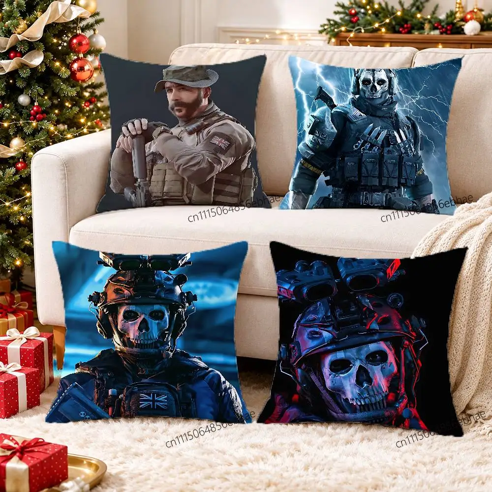 FOR Call of Duty John Price Custom Pattern Square Pillowcase Print Throw Cushion Cover Soft Fabric Pillow Cover Holiday Home