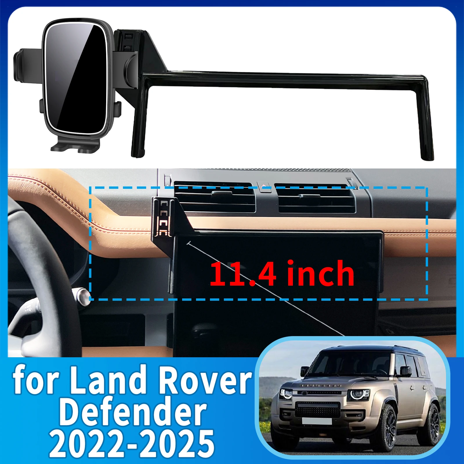 

fit for Land Rover Defender 2022 2023 2024 2025 Phone Holder, Dashboard Screen Mount Bracket Easy Installation​​ Car accessoires