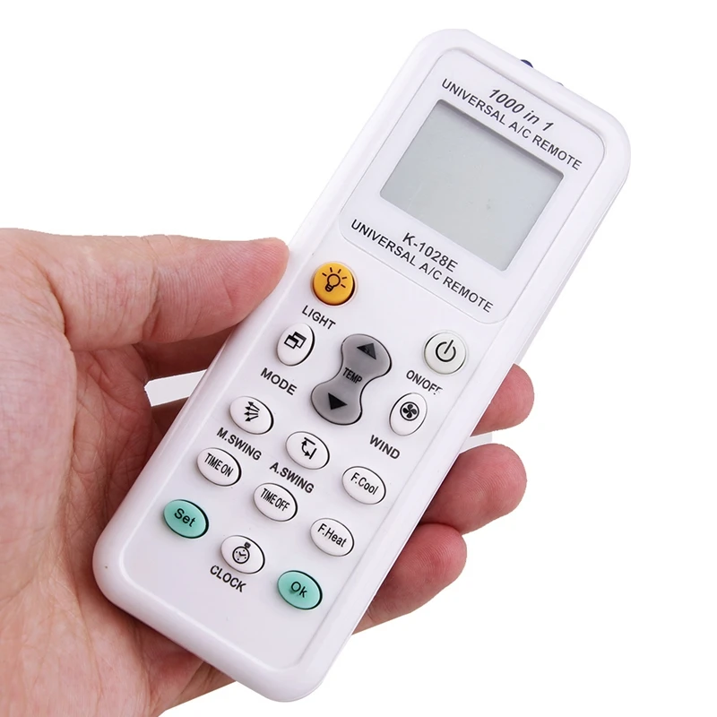 Mando A distancia Universal 1000 en 1 LCD, K-1028E de bajo consumo de energía, aire acondicionado A/C