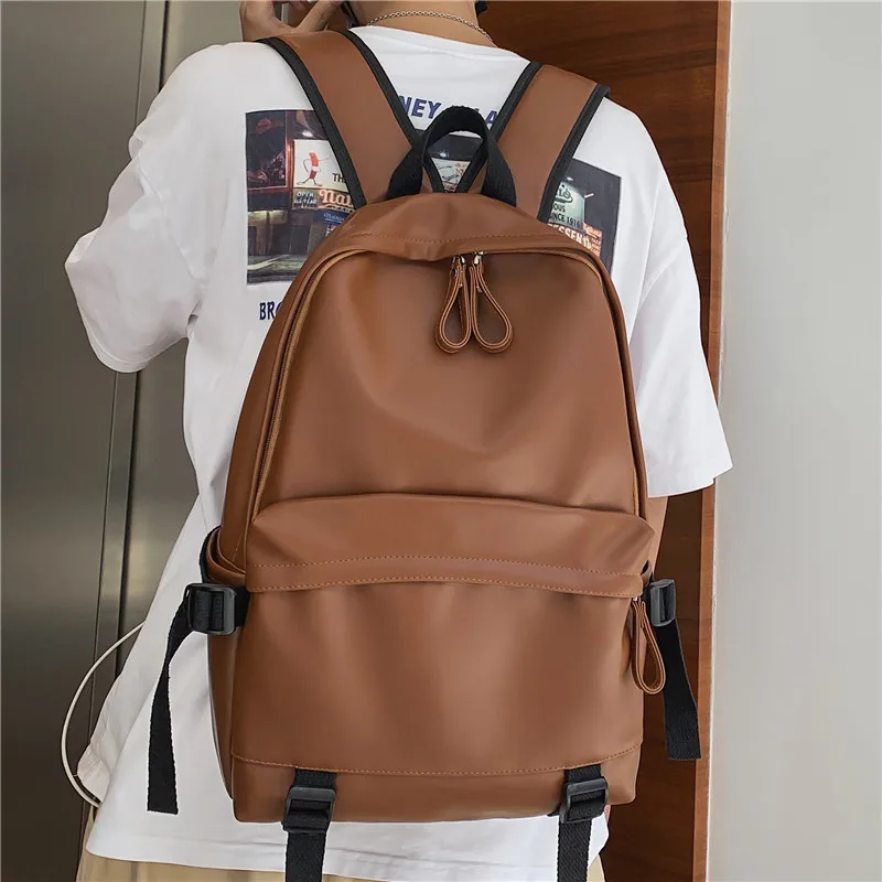 Large Backpack Women Leather Rucksack Women's Knapsack Travel Backpacks Shoulder School Bags for Teenage Girls Mochila Back Pack