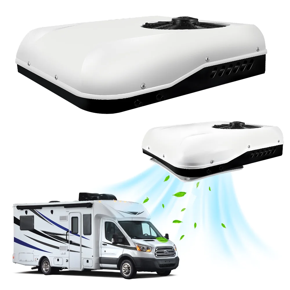 Aparcamiento portátil Oto Klima Aire Acondicionado sistema 12v 24v cabina eléctrica de CC Rv aire acondicionado de techo para camión