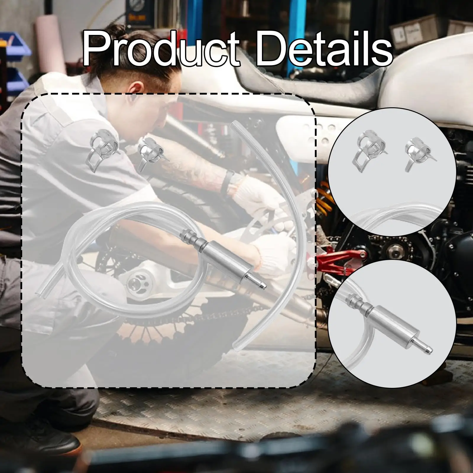 Flexible Motorcycle Brake Bleeder Hose 36cm Soft Rubber Tube Quick Valve Tool for Car Wheel Maintenance view 2