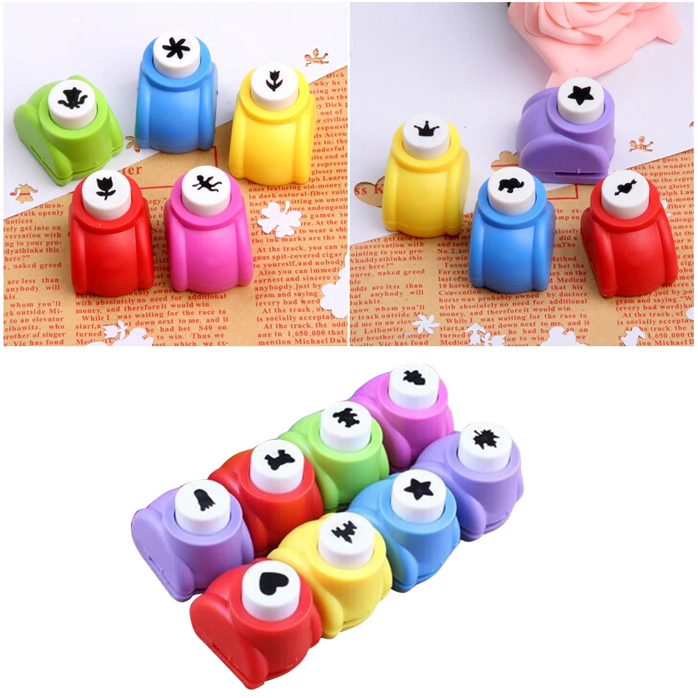 

12 Pcs Handmade Punch Punching Machine Paper Hole Mini Gift Tag Scrapbooking Punches Memory