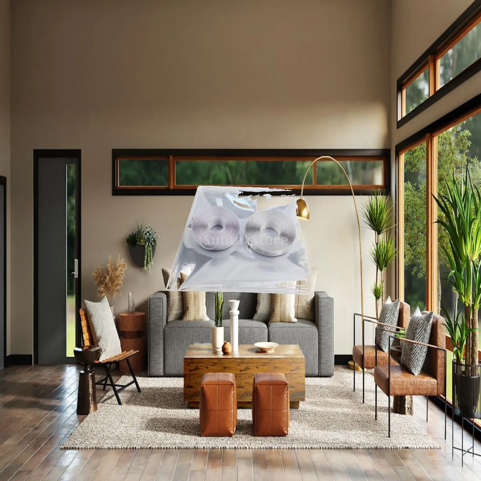 Clear Window Insulating Film Sticker Seal Heavy Duty Shrink Film Thermal Window Cover for Cold Season