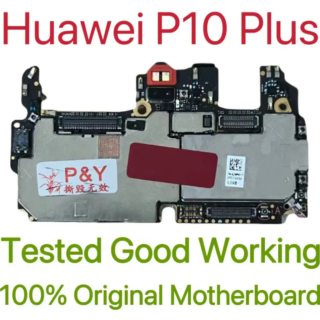 Global Version Original Unlocked Motherboard for Huawei P10 Plus Tested Circuit Plate Main Logic Board for Huawei P10 Plus