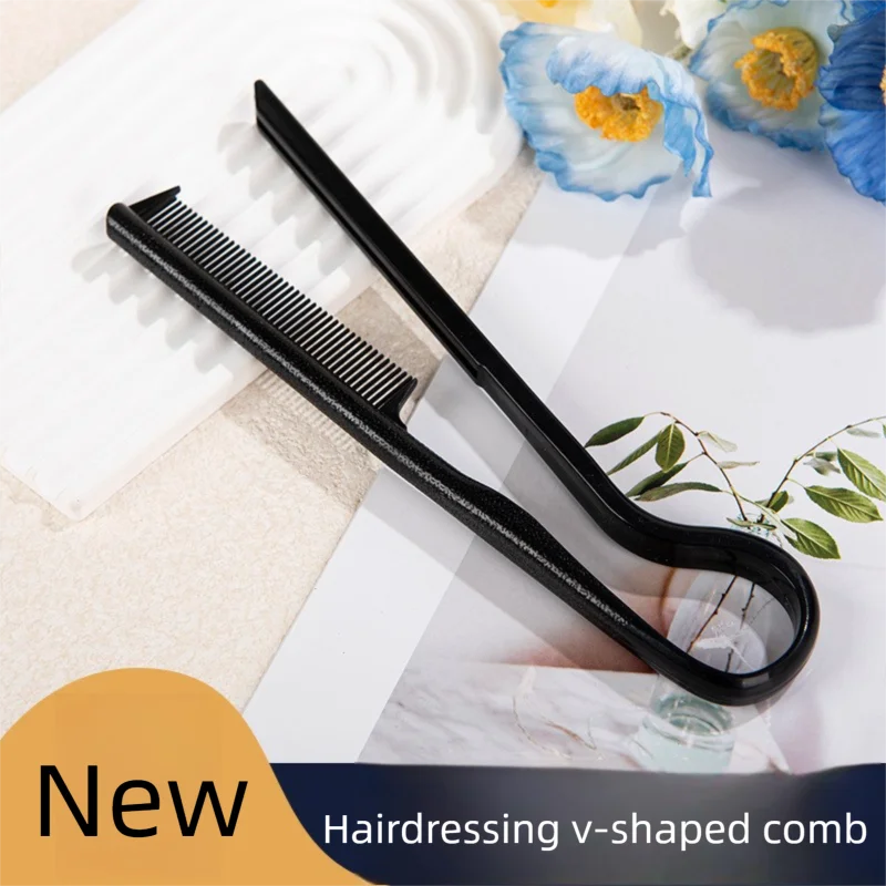 

Wholesale 200Pcs V-Shape Curling Comb Textured Finishing Straightening Paddle Comb for Hair Styling Professional Styling Tool