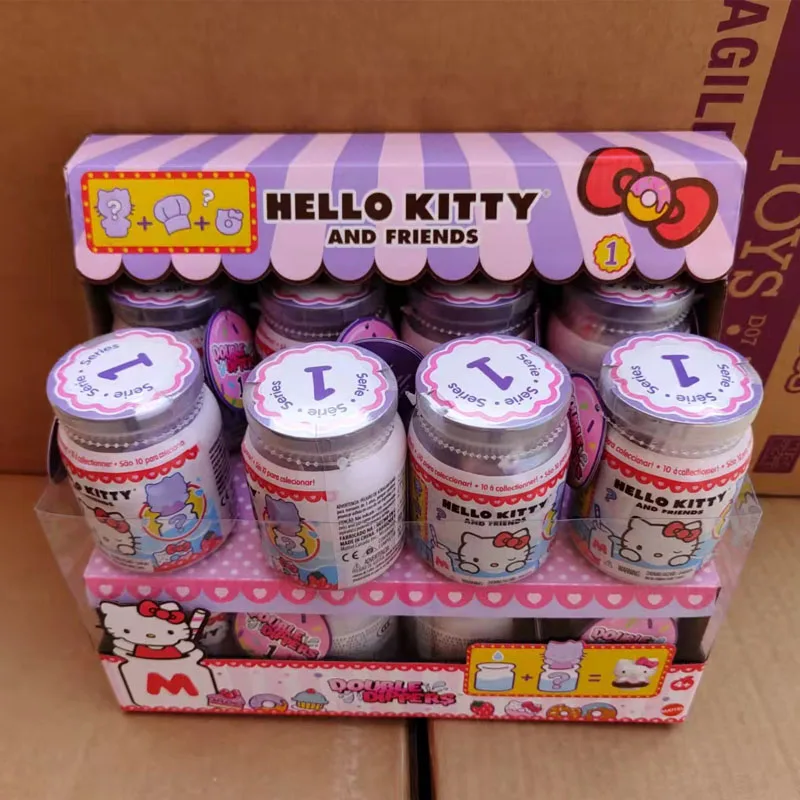 Sanrio Hello Kitty Double Dippers Surprise Box Dolls Blind Box Figurine Change Color In Water Collection Kids Toys Birthday Gift