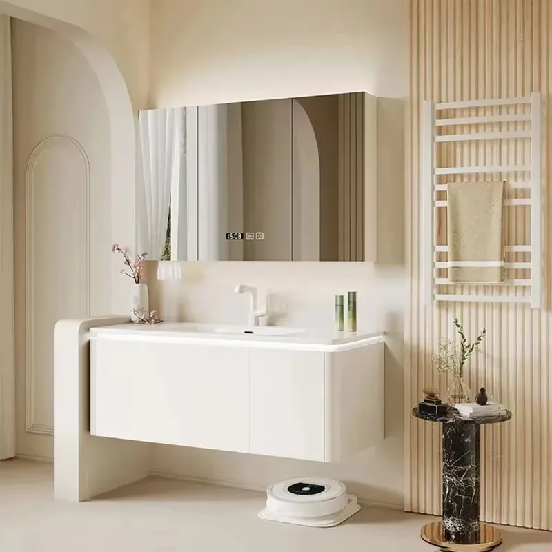 

Modern Waterproof Bathroom Cabinet Organizer Mirror Storage Bathroom Cabinet Space Saver Luxury Mobiletto Bagno Furniture Home