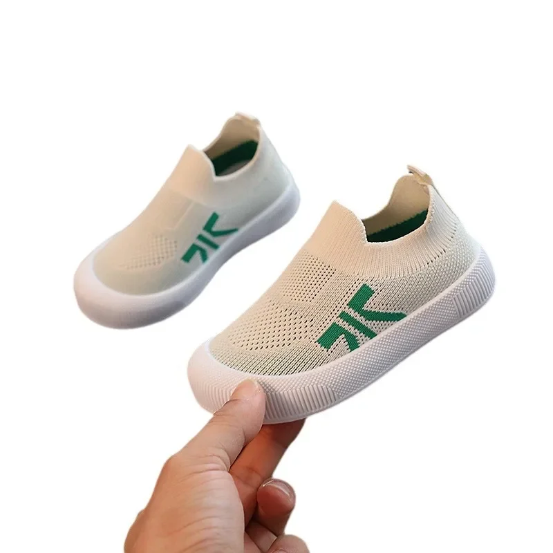 

Breathable Mesh Kids Soft Sole Unisex Casual Shoes with Colorful Patchwork Spring Autumn Lightweight Footwear for Boys Girls