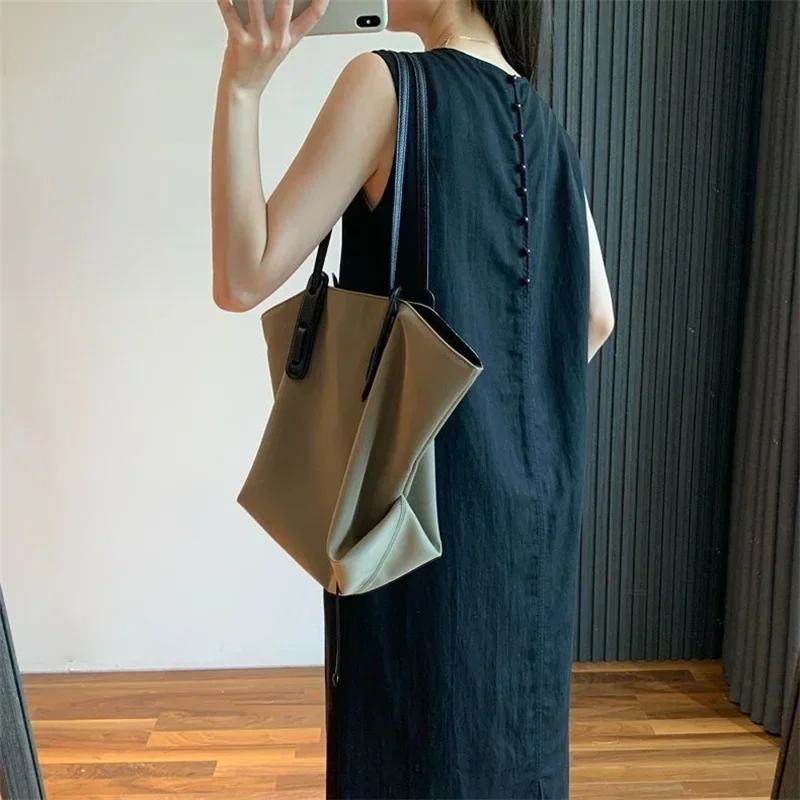 2025年新作 夏 ノースリーブ リネン ミディ丈 ベストワンピース レディース ゆったり マッシュルームボタン Aライン カジュアルワンピース ファッション Oネック
