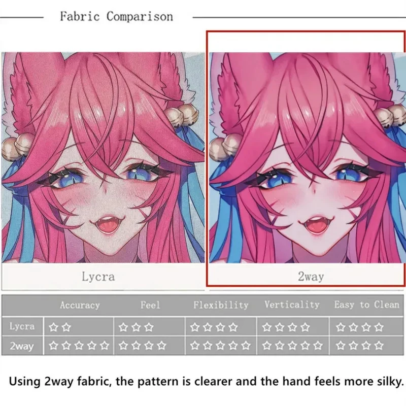 CyNSFW Alfombrilla de Ratón 3D de Silicona con Reposamuñecas, Diseño de Anime de Chica Sexy Gamer, Hentai, con Pechos y Pezones 3D Desnudos, Estilo Fate Jeanne d'Arc, Oppai, Bonita