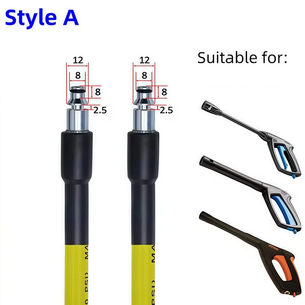 10~20m High Pressure Cleaning Machine Hose Car Wash Water Cleaning Hose Extension Hose Cord Pipe for Nilfisk / STIHL / Gerni