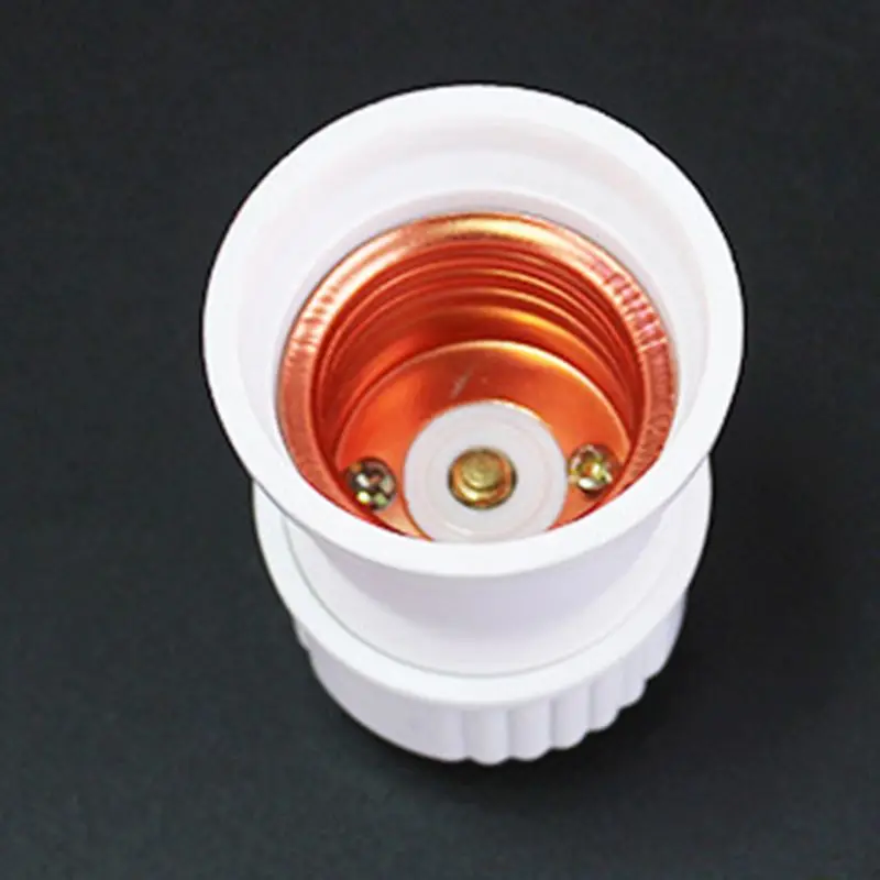 E27 Plastic Hanging Lamp Thread Base Screw Light Bulb Ceramics Socket Holder Fla Dropshipping
