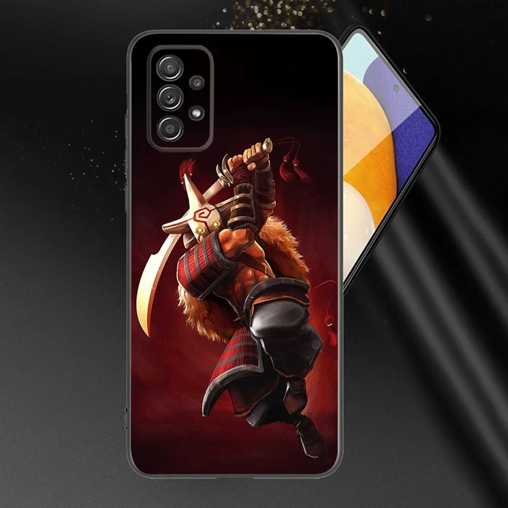 D-Dota 2 Fanart Phone Case For Samsung Galaxy A13,A21s,A22,A31,A32,A52,A53,A71,A80,A91 Soft Black Phone Cover