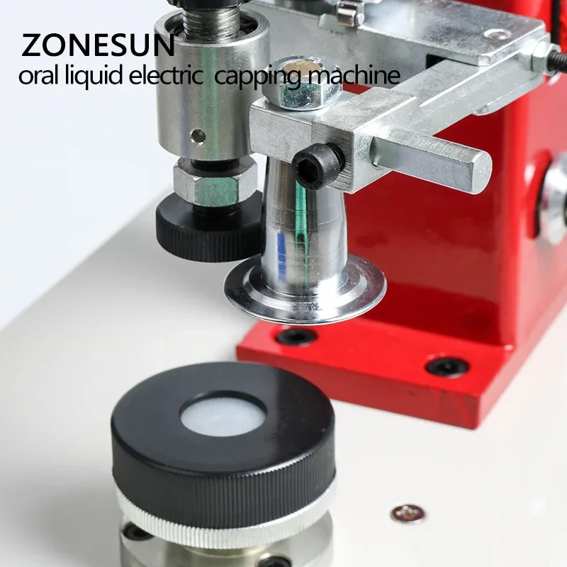 ZONESUN Semi Automatic Vials Crimping Machine Oral Liquid Electric Hand Capping Machine Multifunctional  Sealer Vial Crimper