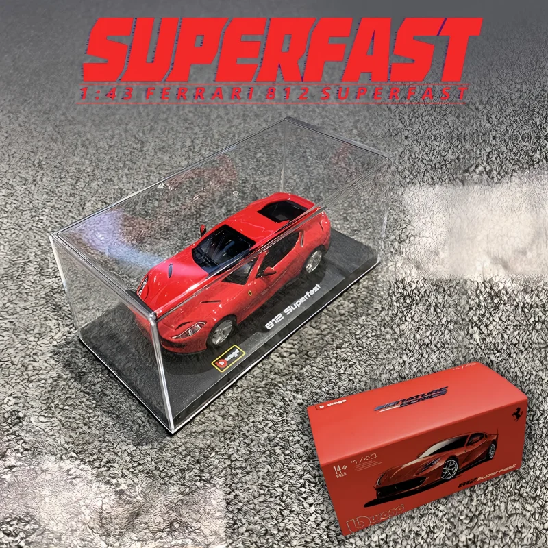 Original Bburago 1:43  Ferrari Sports Car Alloy Miniature Diecast Model Daytona Sp3 Ferrari Fxx K Laferrari Monza Car Kids Gifts