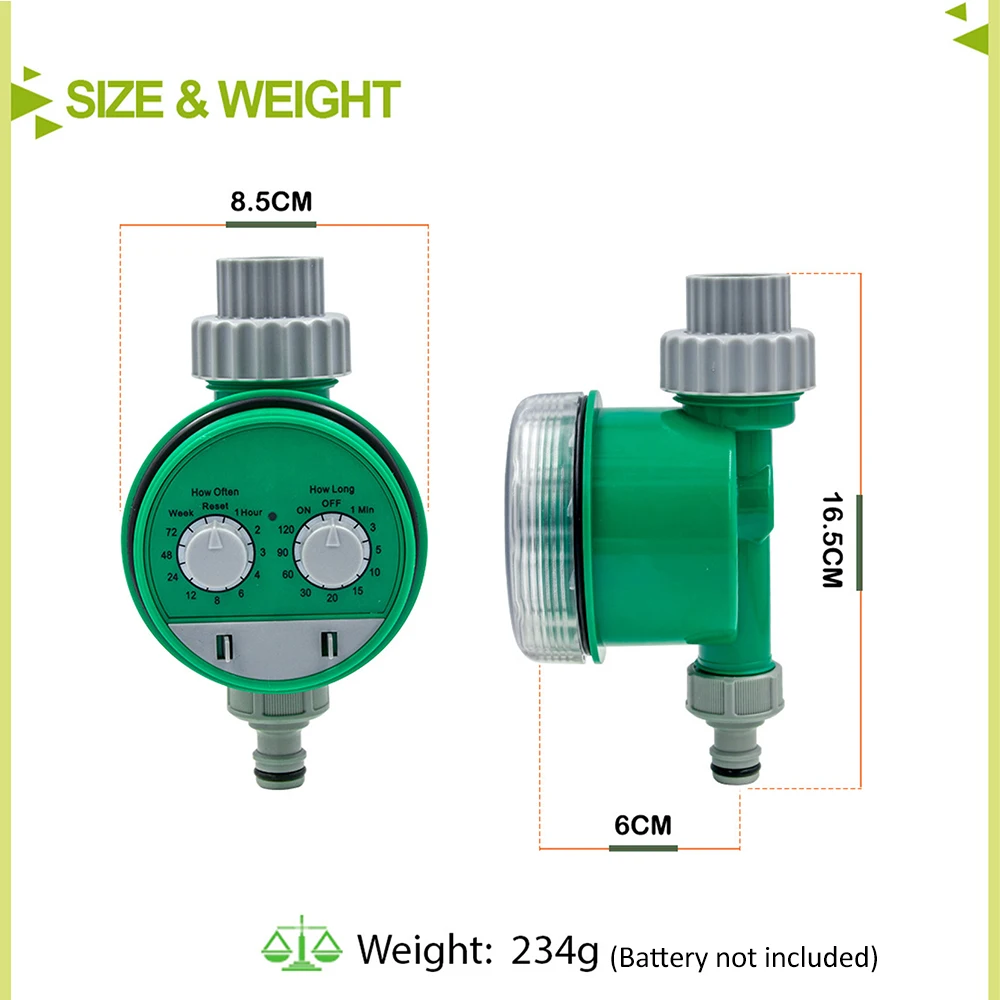 Timer nawadniania Elektroniczny dwuczęściowy cyfrowy automatyczny sterownik czasowy nawadniania Zraszacz węża do systemu nawadniania ogrodu