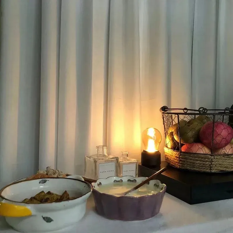 Led bulb Classical blowing desk lamp decoration light Retro USB Rechargeable Night Light Desk Table LED Lamp Decor Lights