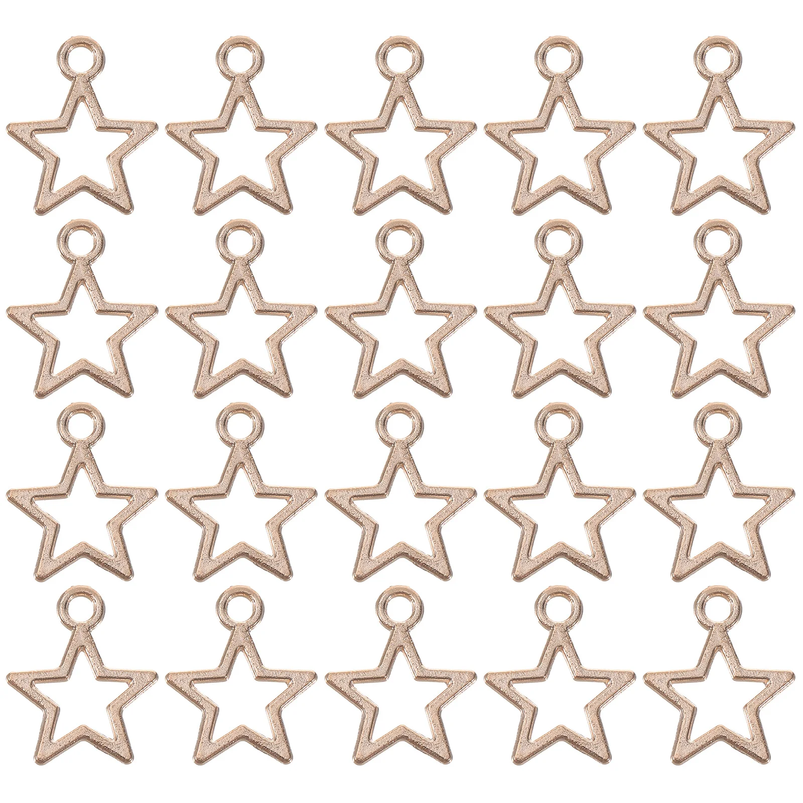 

100 Pcs Pentagram Five-pointed Star Headdress Accessories Decoration Charm Alloy Charms for Jewellery Making