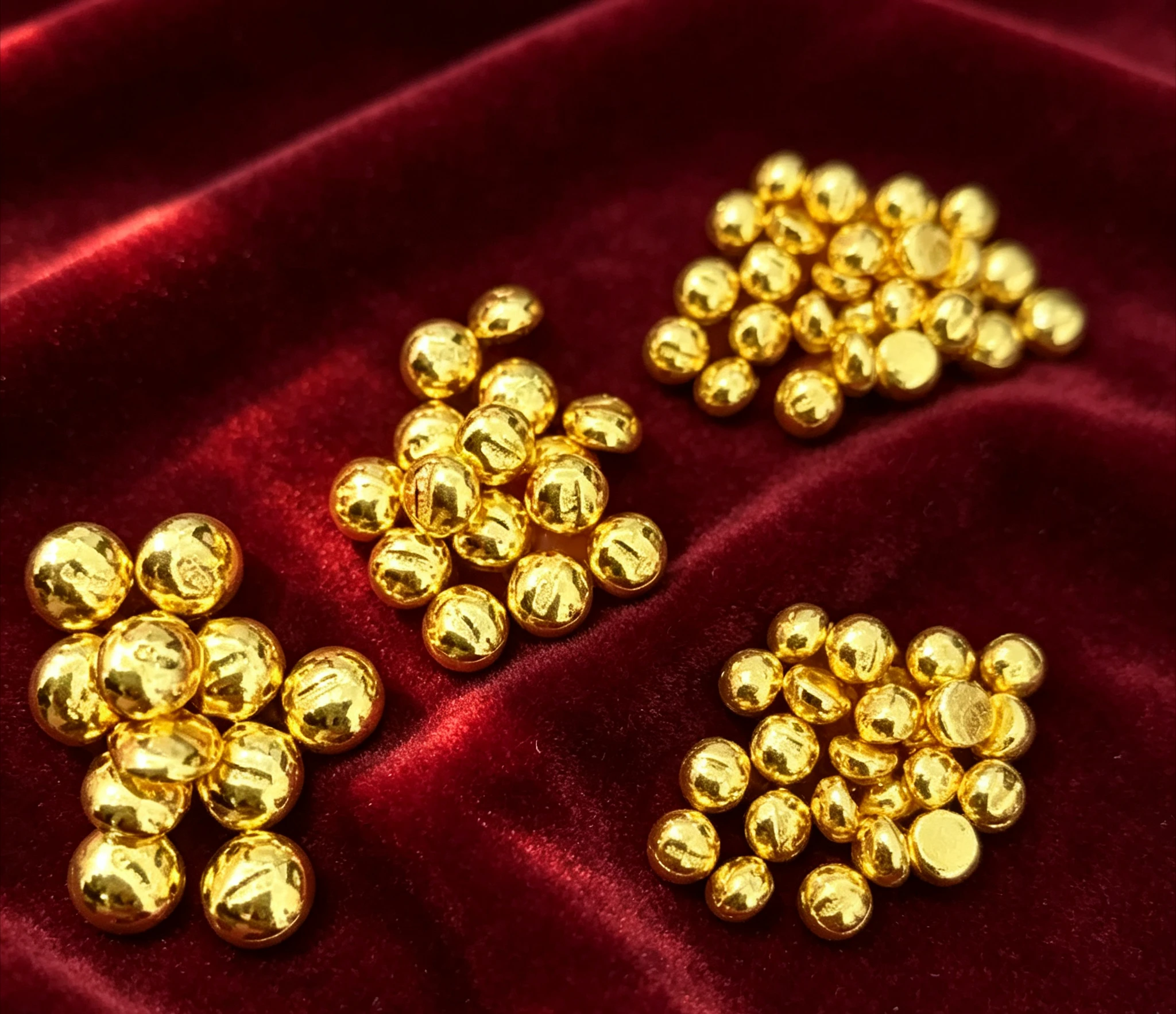 9999  pure gold beans fine gold balls 999 real gold beads 1g birthday gift