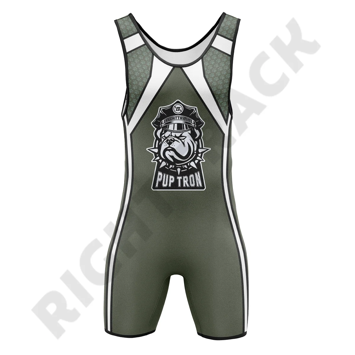 

New SexyMen‘s Pup Tron Zipper Singlet RightTrack One-Piece Wrestling Powerlifting Sleeveless Gym Sport Fitness Clothing