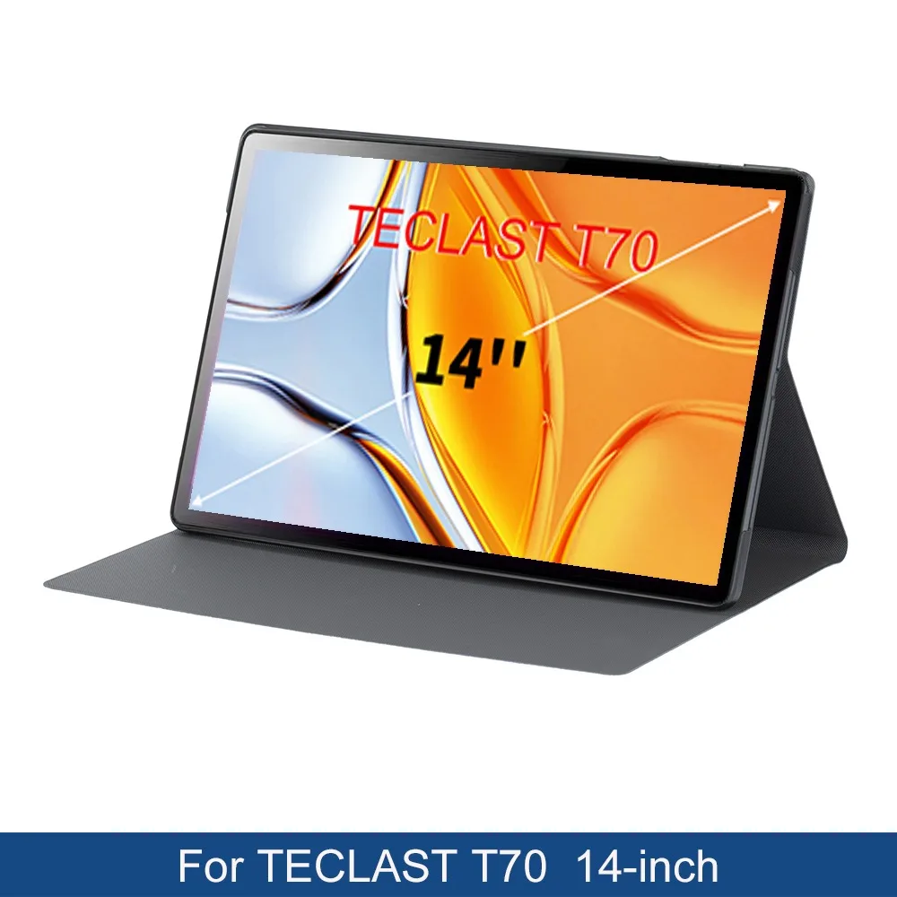 Auto Sleep/Wake-up Slim Cover Case For Teclast Tablet Case14-inch  Case For T70 Tablet Protective Case  with Hard PC Back Shell