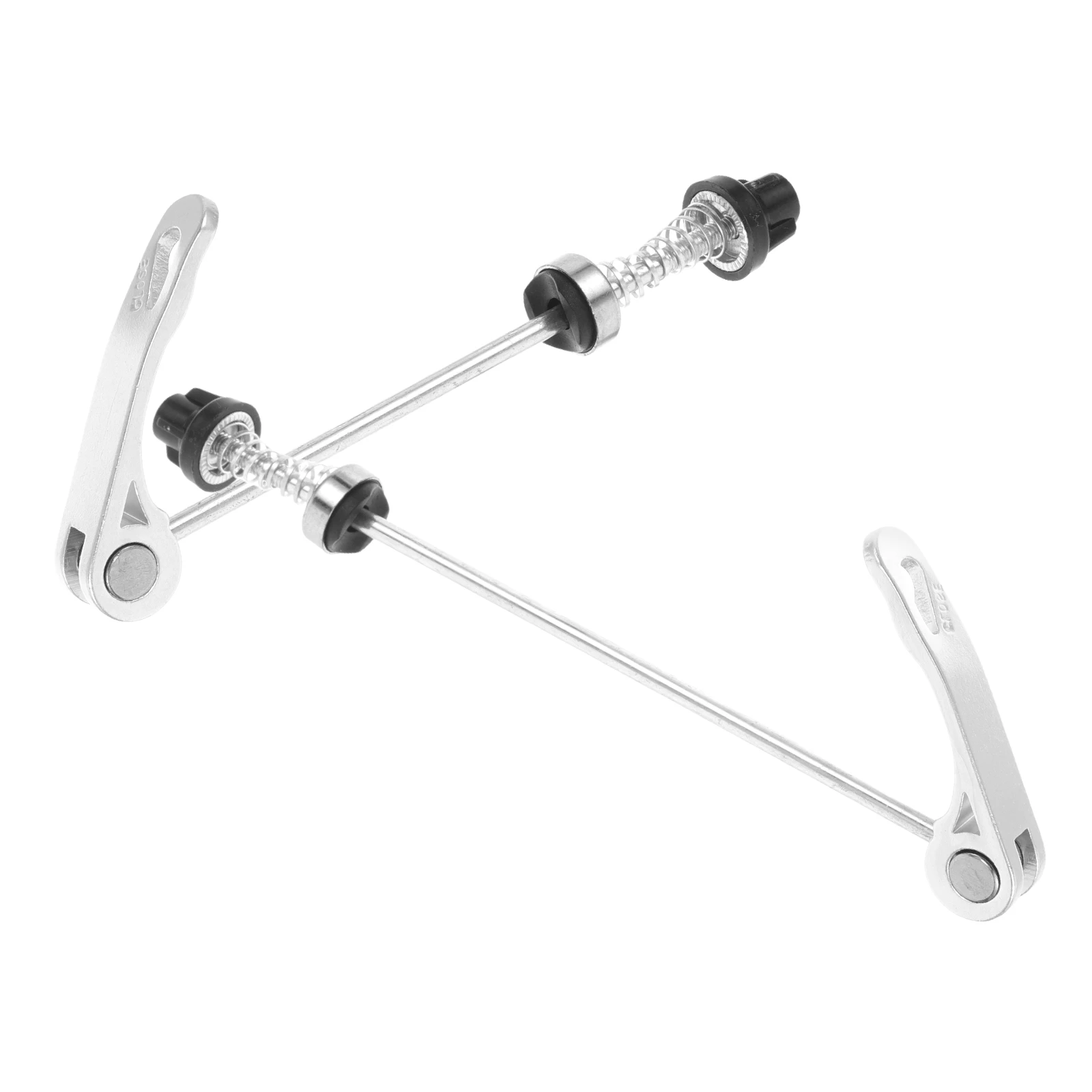

2pcs Bicycle Hub Quick Release Axle Lock Skewers Lever for Mountain Bike Front Hubs Steel Durable Long Compatible