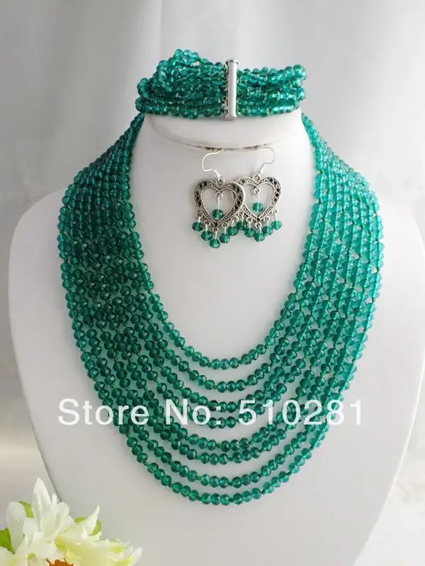 

Attractive Fashion Latest Crystal Necklace Jewelry Set