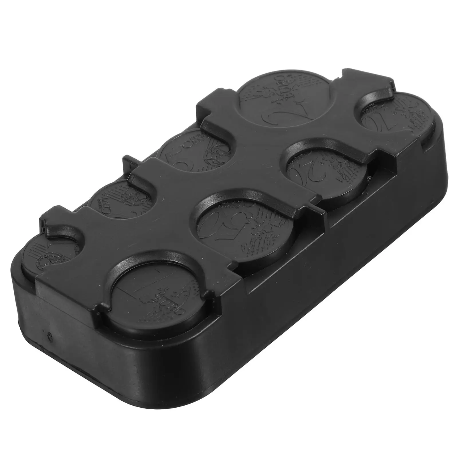 Coin Storage Box for Dollar Euro Coins Black Large Capacity Waterproof Portable Plastic Container Organizer Key Safe Box