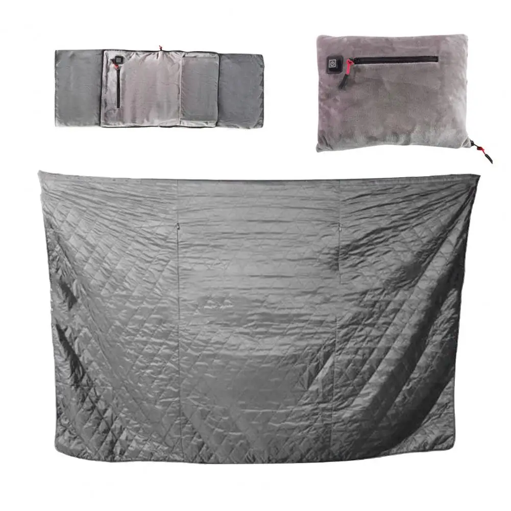 Portable Power Supply for Blanket Winter Warmth Solution Electric Throw Blanket with 3 Heat Settings for Indoor Outdoor Use